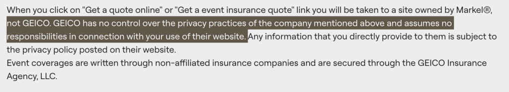 GEICO Wedding Event Insurance